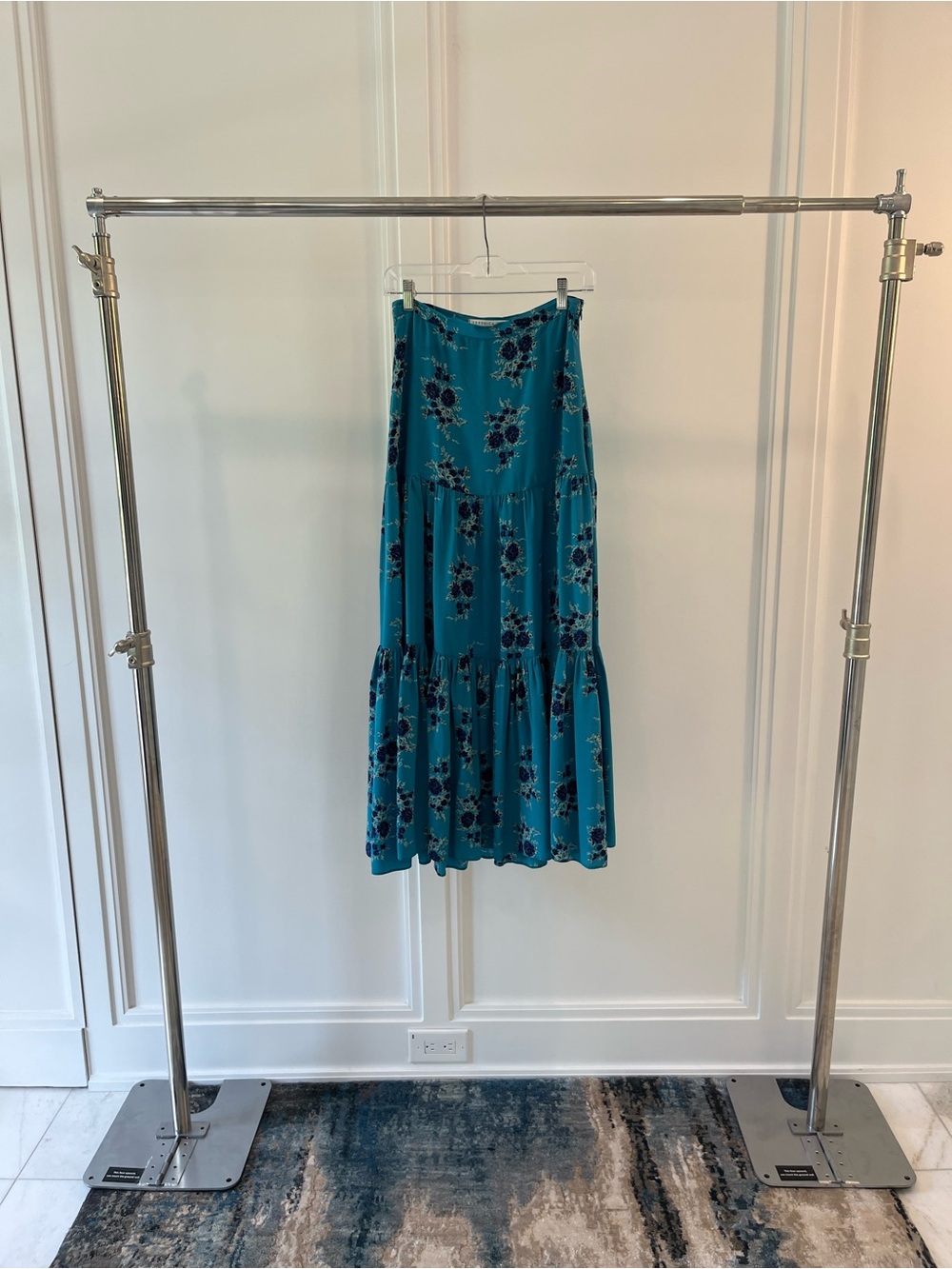 VERONICA BEARD Silk Midi Skirt